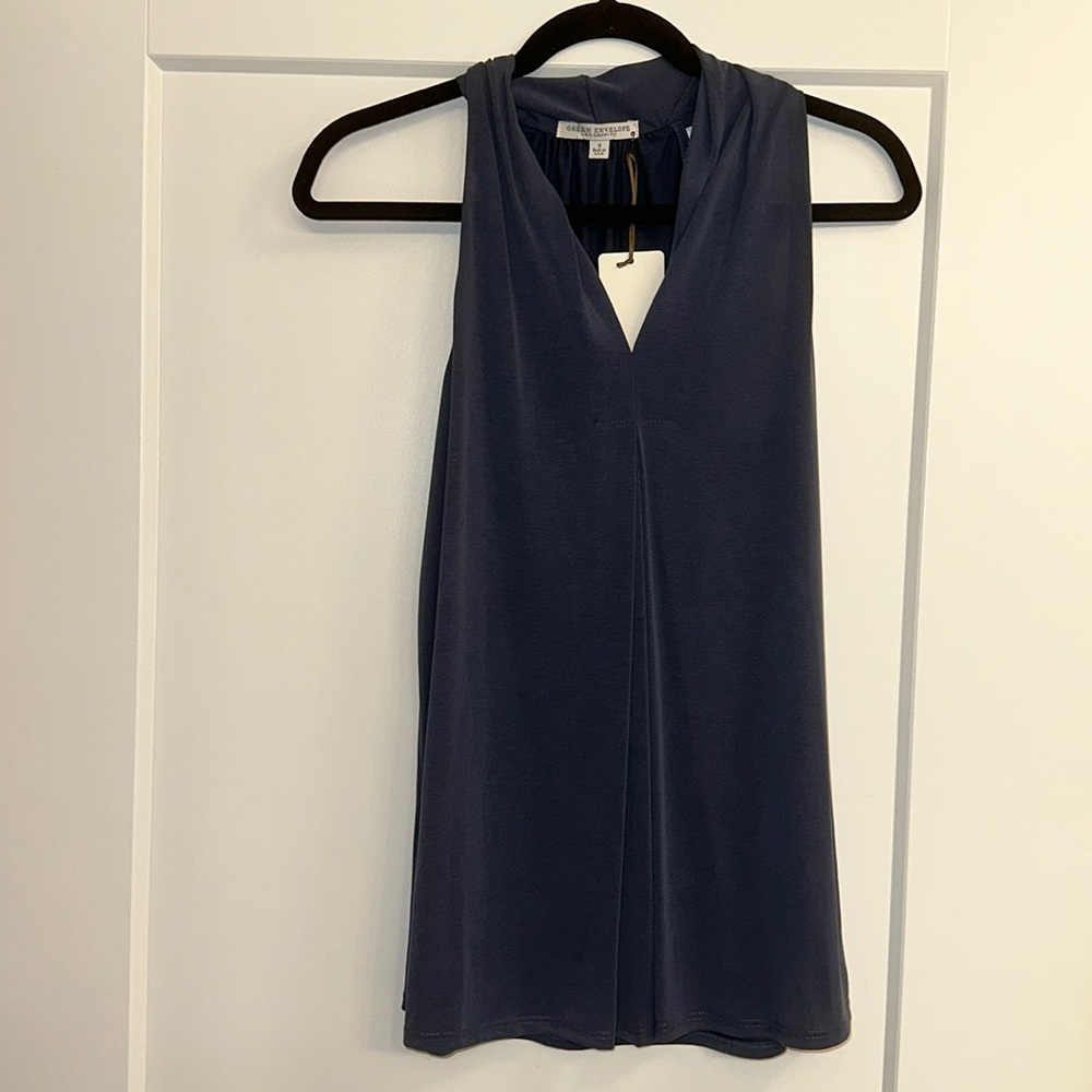 Navy Blue Blouse
